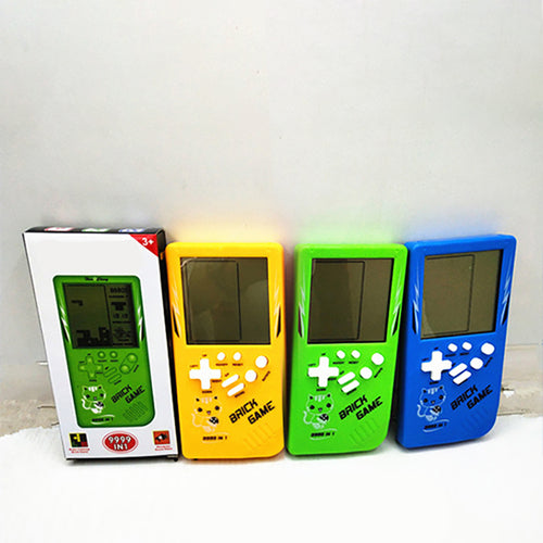 Retro Childhood Tetris Handheld Game Player Yellow